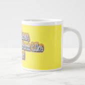 美しいデザインについて"勝者になる"引用文!T-S ジャンボコーヒーマグカップ (右)