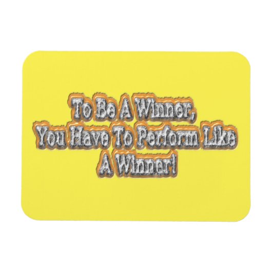 美しいデザインについて"勝者になる"引用文!T-S マグネット (横)