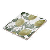 美しいデザインの水色レモン タイル (側面)