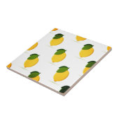 美しいデザインの水色レモン タイル (側面)