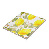 美しいデザインの水色レモン タイル (側面)