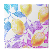 美しいデザインの水色レモン