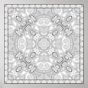 美しいデザインZendoodle 2 ポスター
