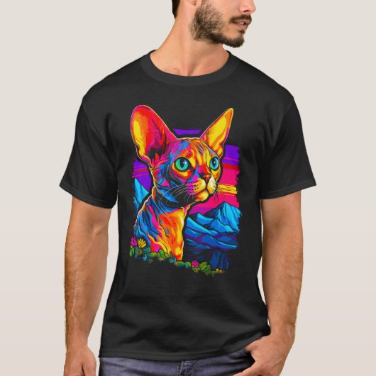 美しいデボン・レックス Tシャツ (正面)