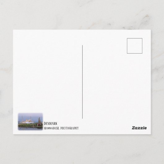 美しいデンマーク王室のヨット葉書! ポストカード (裏面)