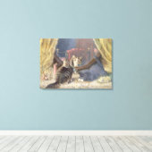 美しいトイレ キャンバスプリント (インサイチュ (ウッドフロア))