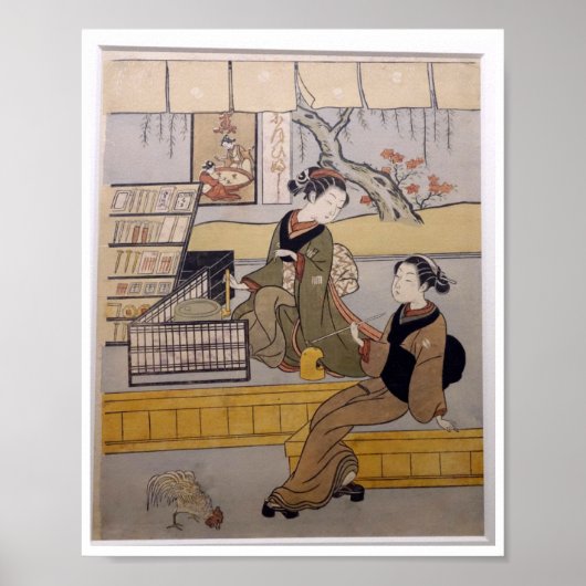 美しいトゥースピック店の古いアートワーク ポスター (正面)