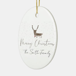 美しいトナカイ魔法の休日 セラミックオーナメント