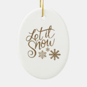 美しいトナカイ魔法の休日 セラミックオーナメント (裏面)