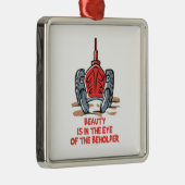 美しいトラクター メタルオーナメント (右)