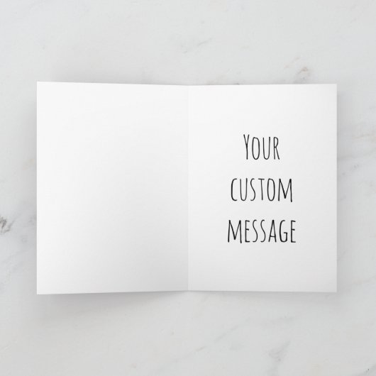 美しいトラ カード (内部)