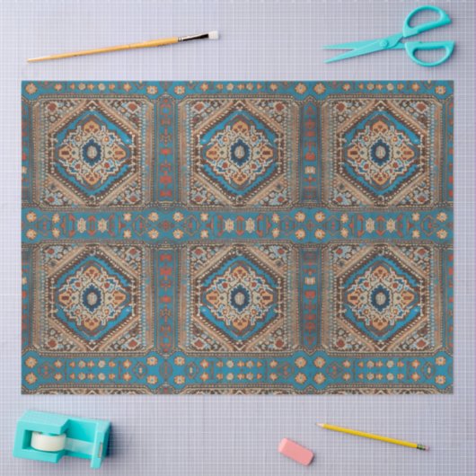 美しいトルコの古いパターンコレクシモダンョン 薄葉紙 (クラフト)