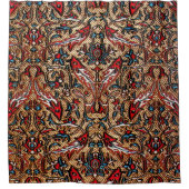 美しいトルコアンティークラグのシャワーカーテン シャワーカーテン (正面)