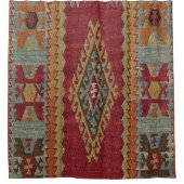 美しいトルコアンティークラグのシャワーカーテン シャワーカーテン (正面)