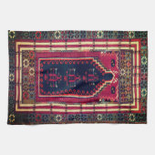 美しいトルコ伝統的の絨毯 キッチンタオル (横)