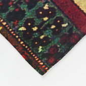 美しいトルコ伝統的の絨毯 フリースブランケット (角)