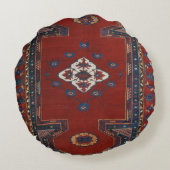 美しいトルコ伝統的の絨毯 ラウンドクッション (裏面)