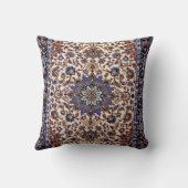 美しいトルコ伝統的カーペットラウンドピル クッション (裏面)