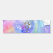 美しいトレンディーお洒落ドリームキャッチャーの羽 バンパーステッカー (正面)