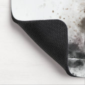 美しいトレンディーの黒猫の写動揺して真 マウスパッド (コーナー)