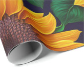 美しいトレンディーひまわりコレクション ラッピングペーパー (ロールコーナー)