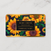 美しいトレンディーひまわりコレクション 名刺 (正面)