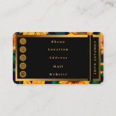 美しいトレンディーひまわりコレクション 名刺 (裏面)