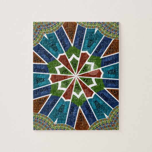 美しいトレンディーアジア繊維デザインアートプリント ジグソーパズル (縦)