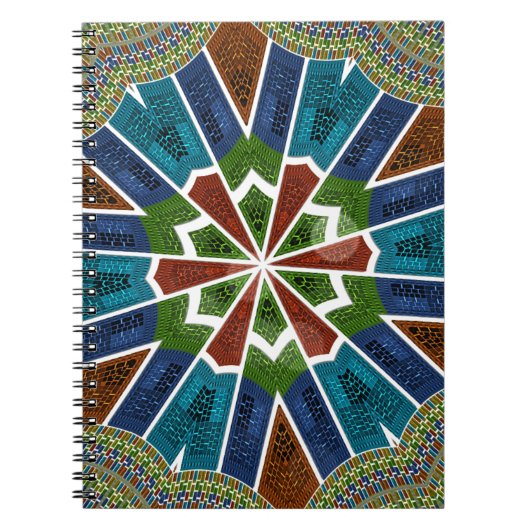 美しいトレンディーアジア繊維デザインアートプリント ノートブック (正面)