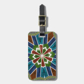 美しいトレンディーアジア繊維デザインアートプリント ラゲッジタグ (正面縦)