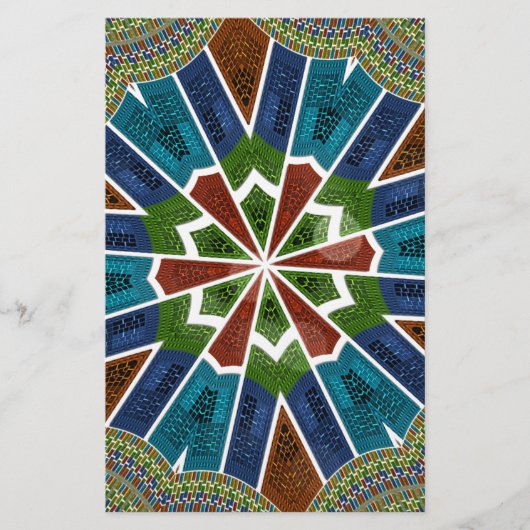 美しいトレンディーアジア繊維デザインアートプリント 便箋 (正面)