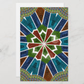 美しいトレンディーアジア繊維デザインアートプリント 便箋 (正面/裏面)
