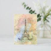 美しいトレンディーガーリーヴィンテージエッフェルタワーフランス ポストカード (スタンド正面)