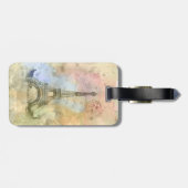 美しいトレンディーガーリーヴィンテージエッフェルタワーフランス ラゲッジタグ (裏面横)