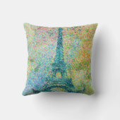 美しいトレンディーガーリーヴィンテージエッフェルタワー クッション (裏面)