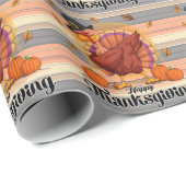 美しいトレンディーサンクスギビング秋コレクション ラッピングペーパー (ロールコーナー)