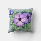 美しいトレンディーハンド色彩の鮮やかフローラ クッション (裏面)