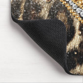 美しいトレンディーヒョウフェイクアニマルプリント マウスパッド (コーナー)