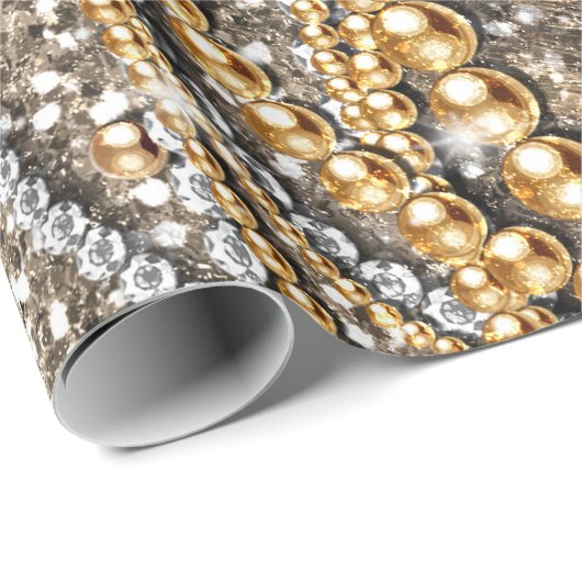 美しいトレンディーヒョウフェイクアニマルプリント ラッピングペーパー (ロールコーナー)