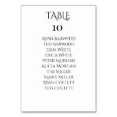 美しいトレンディーピンクウォーターカラーワイルドフラワー テーブルナンバー (裏面)