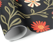 美しいトレンディーヴィンテージフローラコレクション ラッピングペーパー (ロールコーナー)