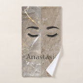 美しいトレンディー大理石、目 バスタオルセット (ハンドタオル)