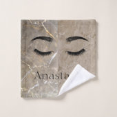 美しいトレンディー大理石、目 バスタオルセット (ウォッシュタオル)