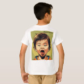 美しいトレンディー少年のTシャツ Tシャツ (裏面フル)