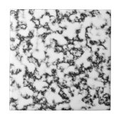 美しいトレンディー白黒マーブルストーンユニーク- タイル (正面)
