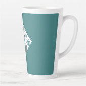 美しいトレンディー葉ラテマググ カフェラテマグ (右)