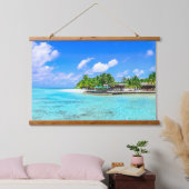 美しいトロピカルアイランドぶら下がったビーチのタペストリー 吊り下げ型タペストリー (寝室)