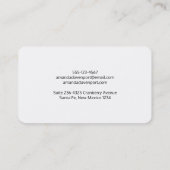 美しいトロピカルグリーンと金ゴールド縁ど 名刺 (裏面)