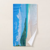 美しいトロピカルデスティネーション風光明媚なビーチ バスタオルセット (ハンドタオル)