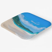 美しいトロピカルデスティネーション風光明媚なビーチ ペーパープレート (傾斜あり)